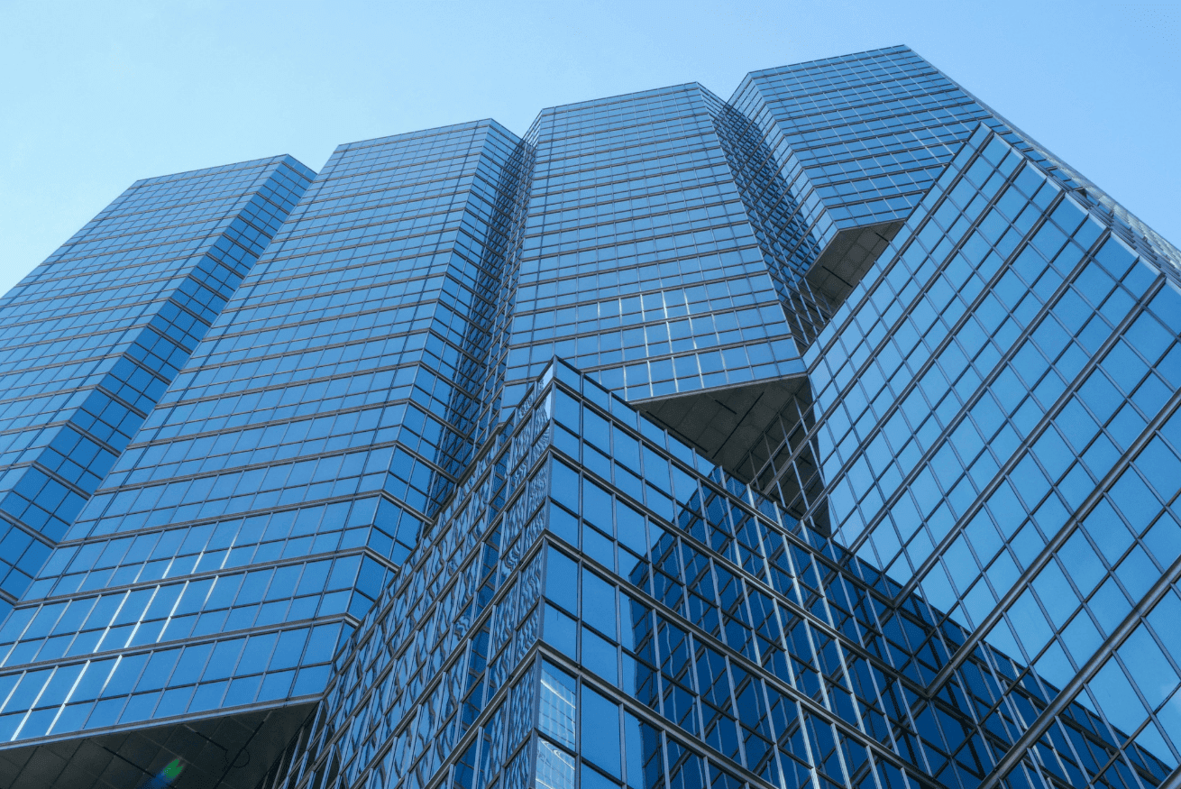 Modern office building in Ireland maintained and monitored by Stalwart Security fire and security systems