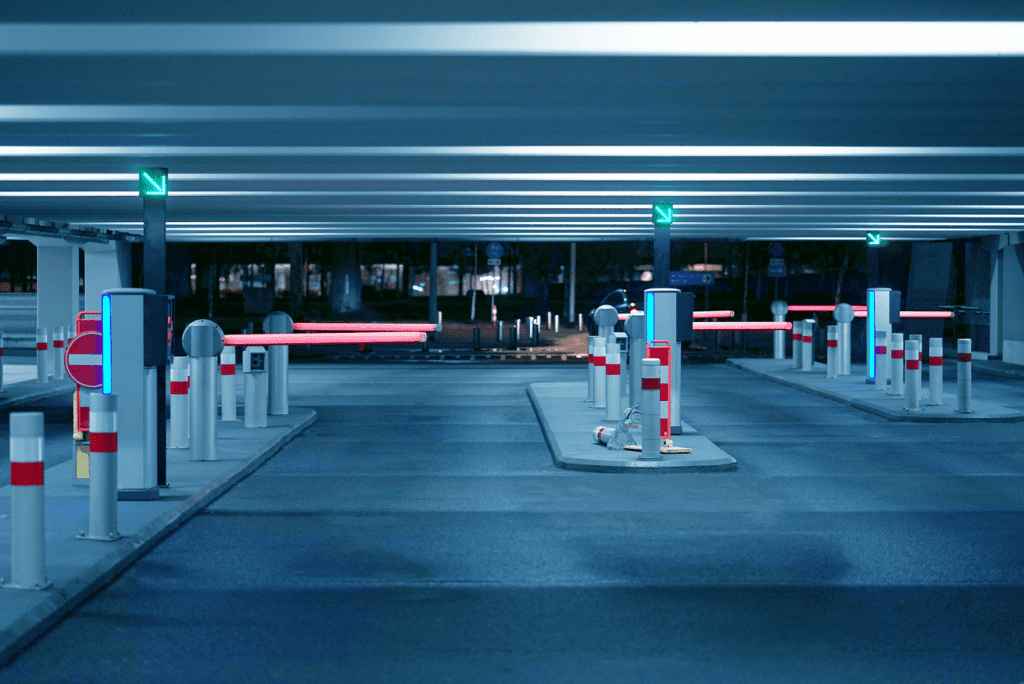 Automated barrier system installed by Stalwart Security for controlled vehicle access in Ireland.